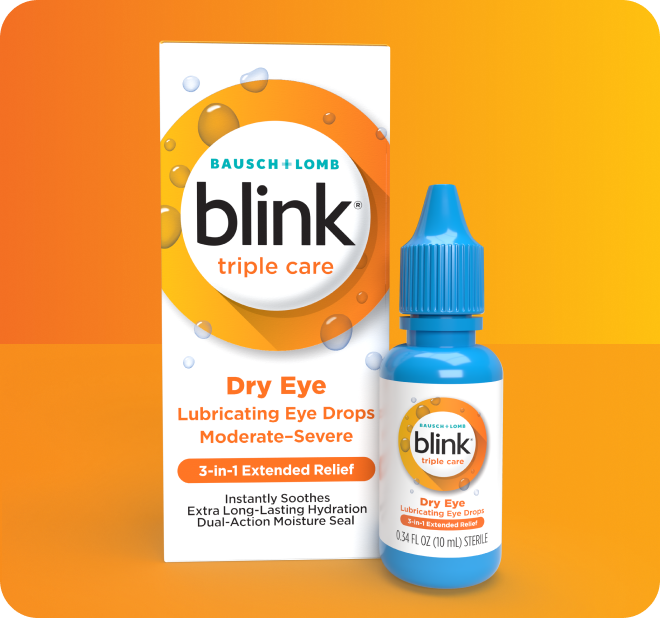 Blink Triple Care package and bottle